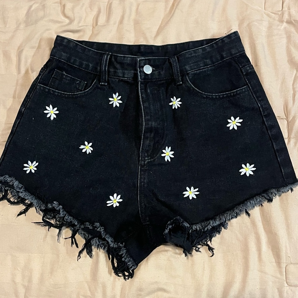 Shein Black Denim Shorts